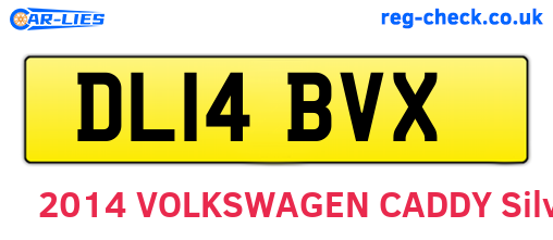DL14BVX are the vehicle registration plates.