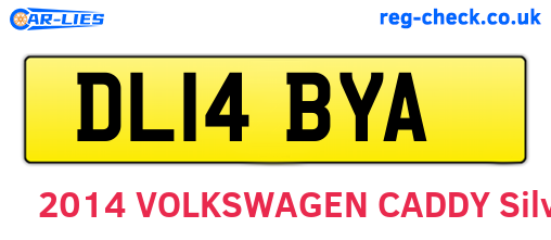 DL14BYA are the vehicle registration plates.