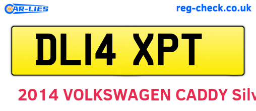 DL14XPT are the vehicle registration plates.
