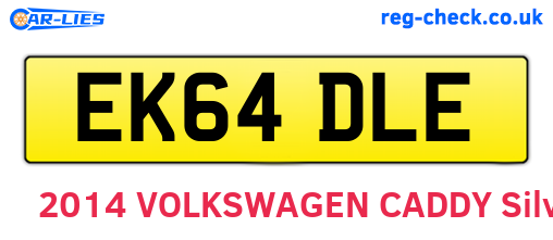 EK64DLE are the vehicle registration plates.