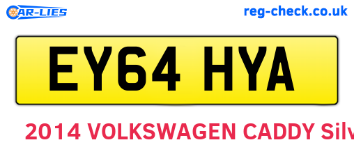 EY64HYA are the vehicle registration plates.