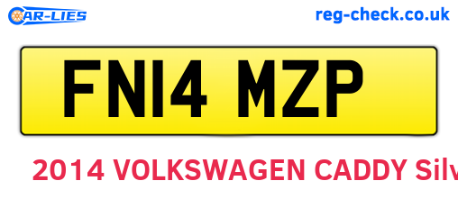 FN14MZP are the vehicle registration plates.