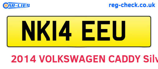 NK14EEU are the vehicle registration plates.