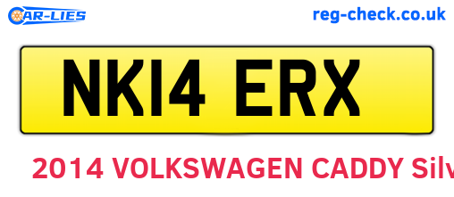 NK14ERX are the vehicle registration plates.