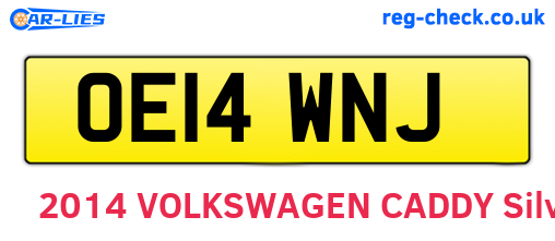 OE14WNJ are the vehicle registration plates.