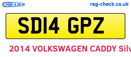 SD14GPZ are the vehicle registration plates.