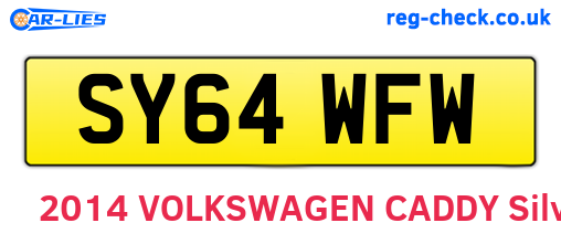 SY64WFW are the vehicle registration plates.