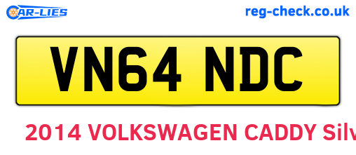 VN64NDC are the vehicle registration plates.