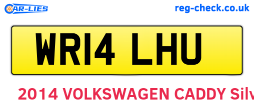 WR14LHU are the vehicle registration plates.