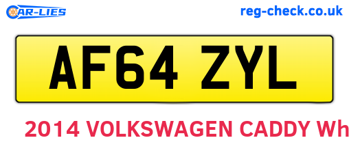 AF64ZYL are the vehicle registration plates.