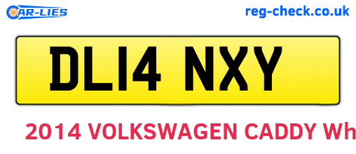 DL14NXY are the vehicle registration plates.