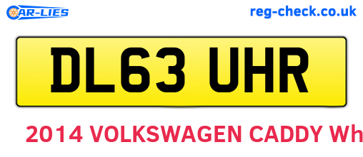 DL63UHR are the vehicle registration plates.
