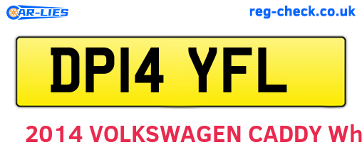 DP14YFL are the vehicle registration plates.