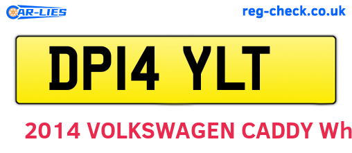DP14YLT are the vehicle registration plates.