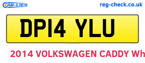 DP14YLU are the vehicle registration plates.