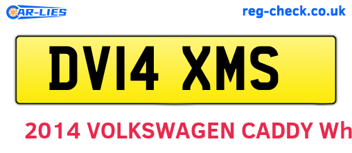 DV14XMS are the vehicle registration plates.