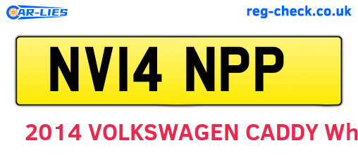 NV14NPP are the vehicle registration plates.