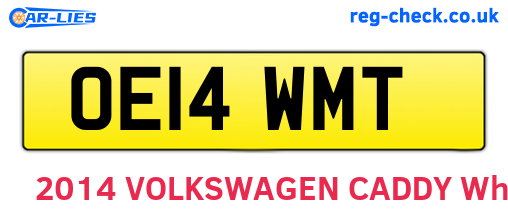 OE14WMT are the vehicle registration plates.
