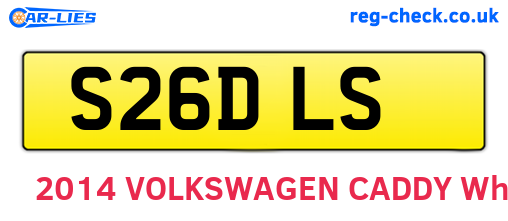 S26DLS are the vehicle registration plates.