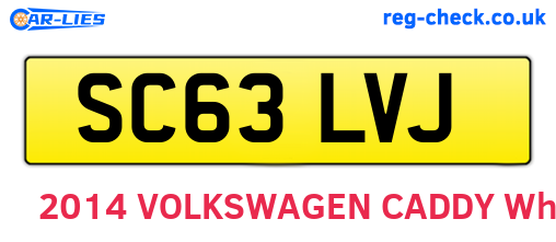SC63LVJ are the vehicle registration plates.