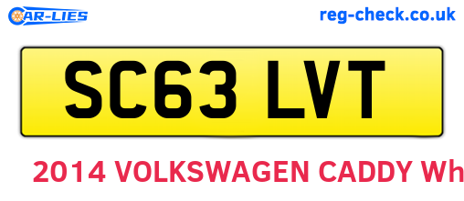 SC63LVT are the vehicle registration plates.