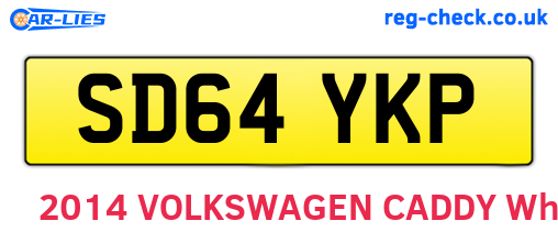SD64YKP are the vehicle registration plates.