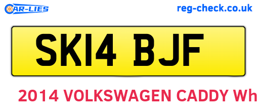 SK14BJF are the vehicle registration plates.