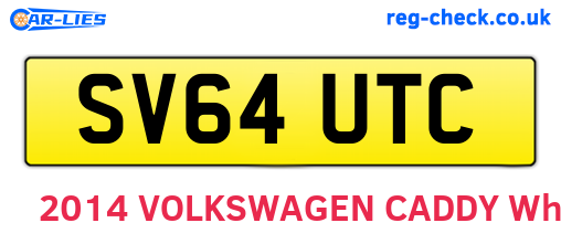 SV64UTC are the vehicle registration plates.
