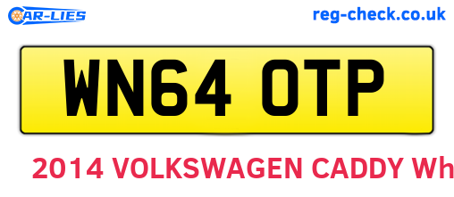 WN64OTP are the vehicle registration plates.