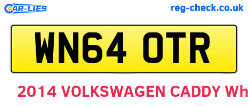 WN64OTR are the vehicle registration plates.