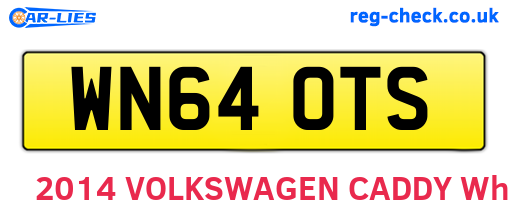 WN64OTS are the vehicle registration plates.