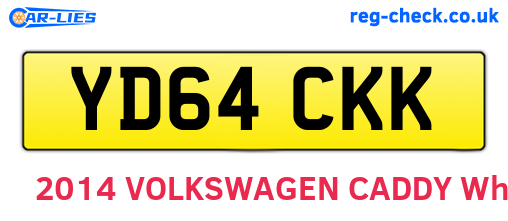 YD64CKK are the vehicle registration plates.
