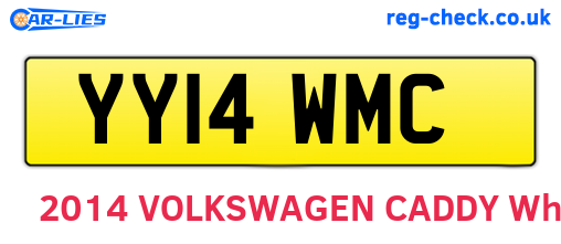 YY14WMC are the vehicle registration plates.