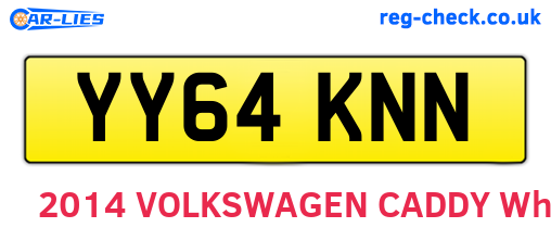 YY64KNN are the vehicle registration plates.