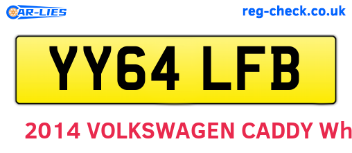 YY64LFB are the vehicle registration plates.