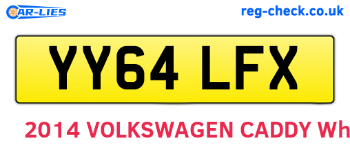 YY64LFX are the vehicle registration plates.