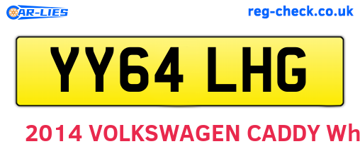 YY64LHG are the vehicle registration plates.