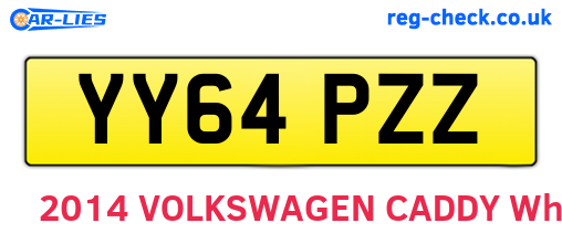 YY64PZZ are the vehicle registration plates.