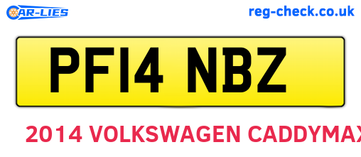 PF14NBZ are the vehicle registration plates.