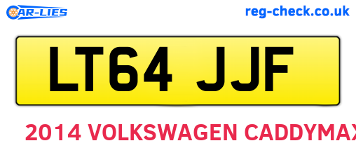 LT64JJF are the vehicle registration plates.