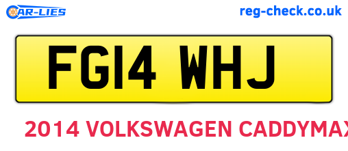 FG14WHJ are the vehicle registration plates.