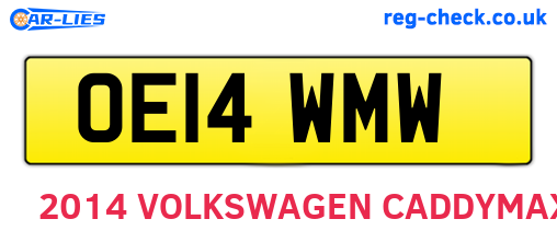 OE14WMW are the vehicle registration plates.