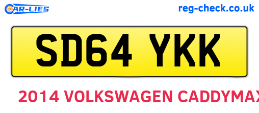 SD64YKK are the vehicle registration plates.