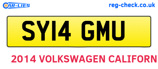 SY14GMU are the vehicle registration plates.