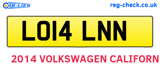 LO14LNN are the vehicle registration plates.