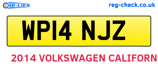 WP14NJZ are the vehicle registration plates.