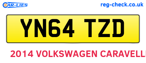 YN64TZD are the vehicle registration plates.
