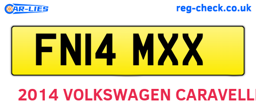 FN14MXX are the vehicle registration plates.