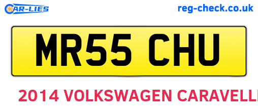 MR55CHU are the vehicle registration plates.