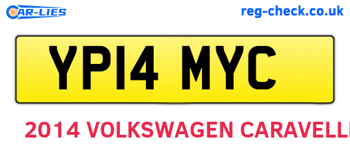 YP14MYC are the vehicle registration plates.